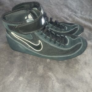 Men’s Nike Speedsweep VII 7 Wrestling Black Suede Shoes 366683-001 Size 11
